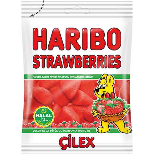 Haribo Primavera Strawberries (Cilex) Halal 80g