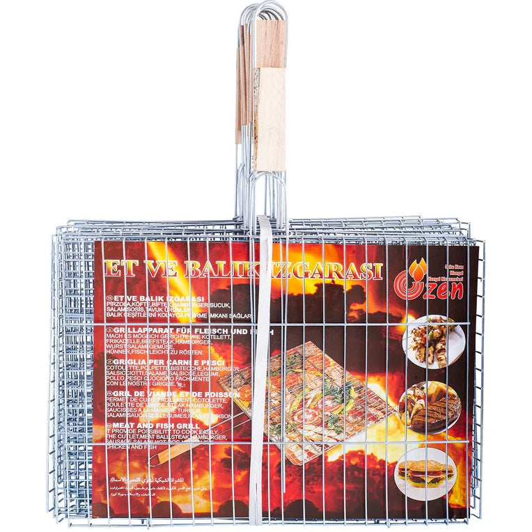 BBQ Small Grill Basket (36x23cm) | Et & Balik Kucuk Boy Izgara 10x1PCS