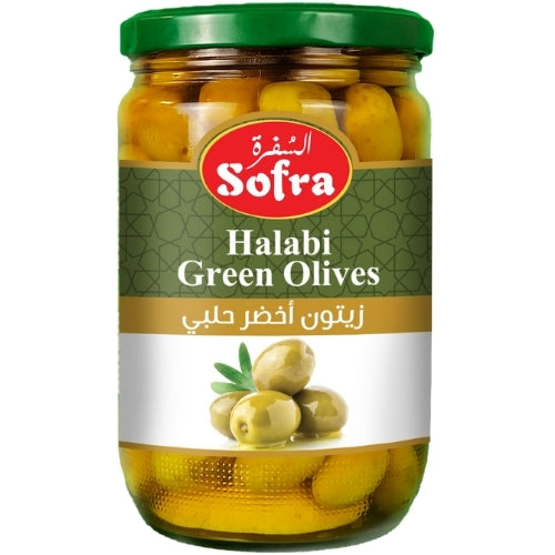Sofra Green Olives Halabi 600g