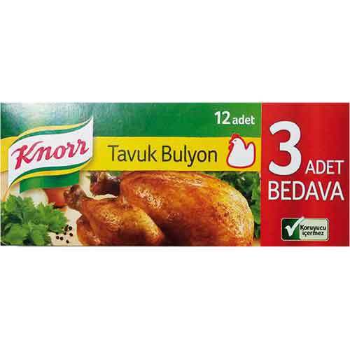 Knorr Chicken Bouillon 12Pcs 120g