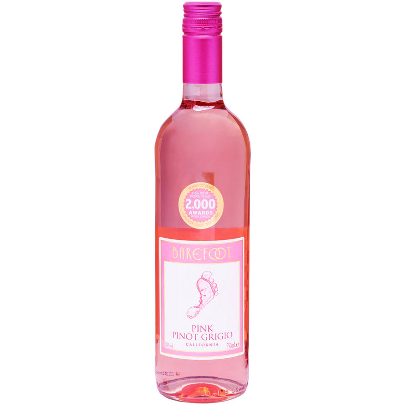 Barefoot Pink Pinot Grigio RosÃƒÆ’Ã†â€™Ãƒâ€ Ã¢â‚¬â„¢ÃƒÆ’Ã¢â‚¬Å¡Ãƒâ€šÃ‚Â© Wine 75cl