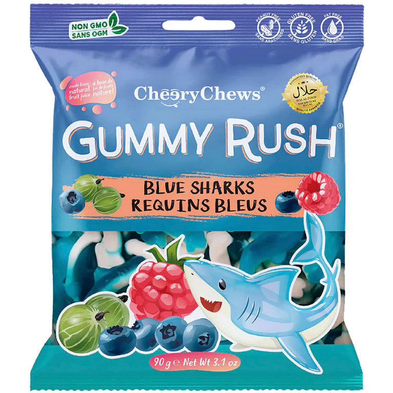 Gummy Rush Blue Sharks 12x90gr