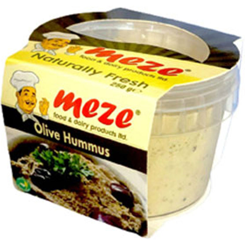 Meze Black Olives Hummus 250g