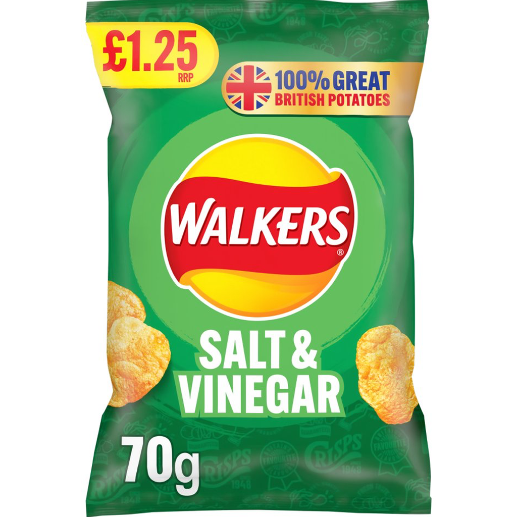 Walkers Salt & Vinegar PM £1.25 70g