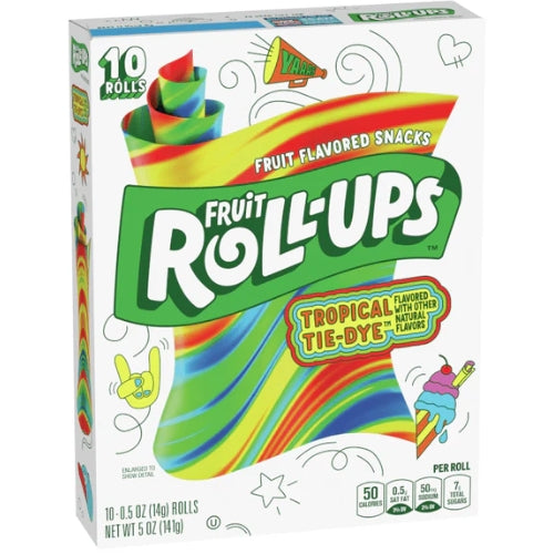 Rollups Jolly Tropical Tie-Dye Fruit Snacks 141g
