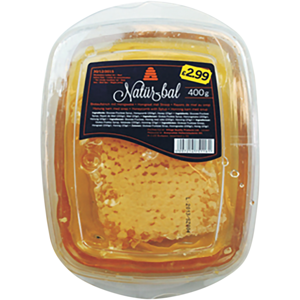 NATURBAL Comb Honey with Syrup (Tray) 12x400G