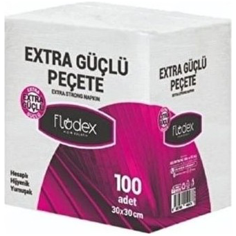 Flodex White Napkin Extra Strong 100's (30x30cm)