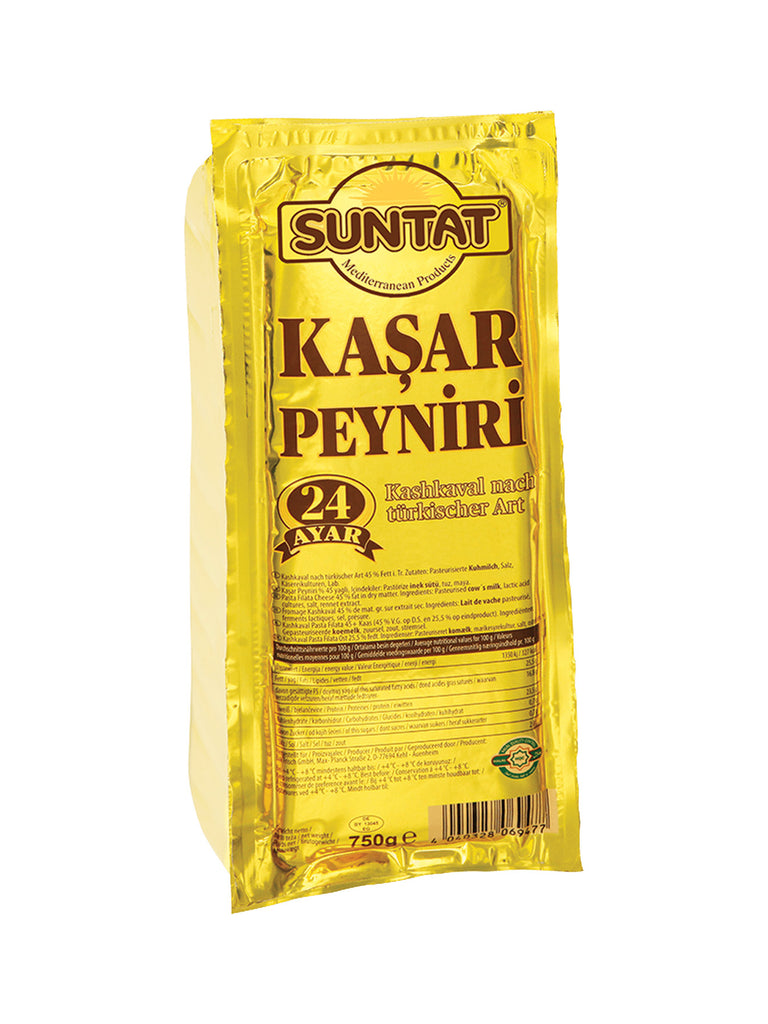 Suntat 24 Ayar Kashkaval [Kasar Peyniri] Cheese (Gold BLOCK) 750g