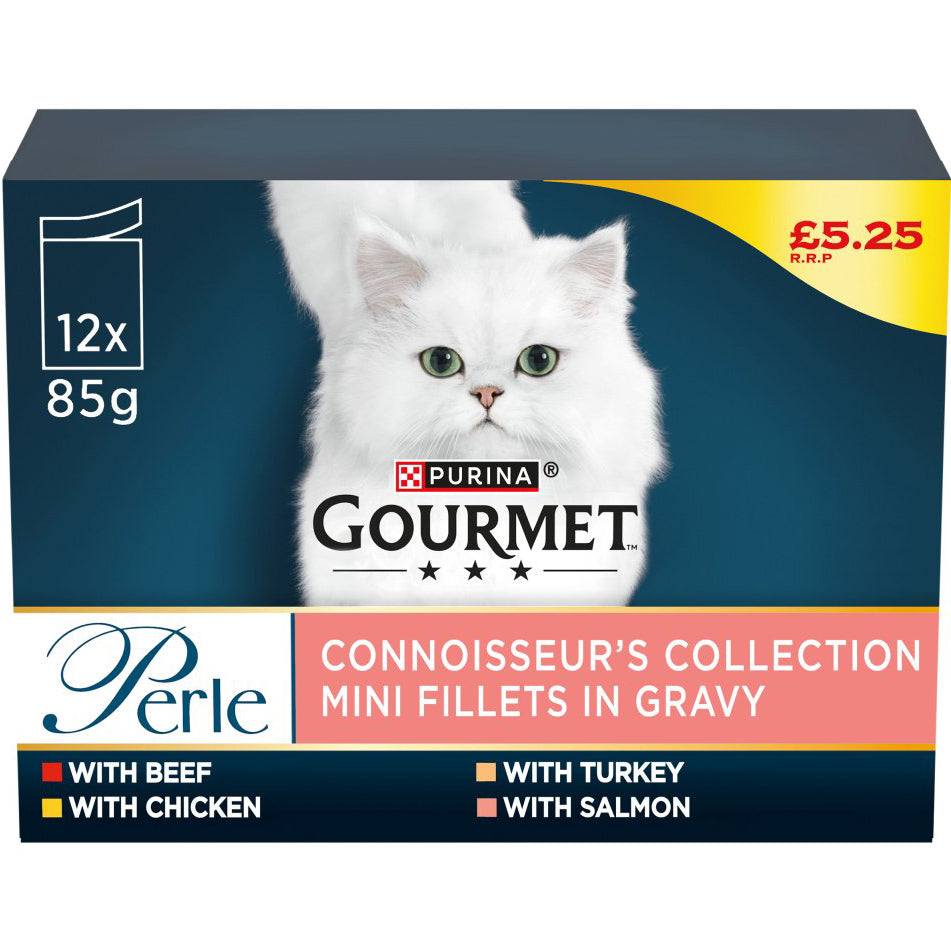 Gourmet Perle Connoisseurs Collection Mini Fillets in Gravy PMP £5.25 12x85g