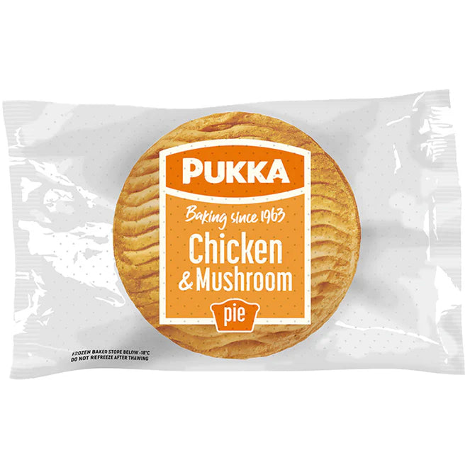 Pukka Pies Wrapped Chicken & Mushroom Pie 12x228g