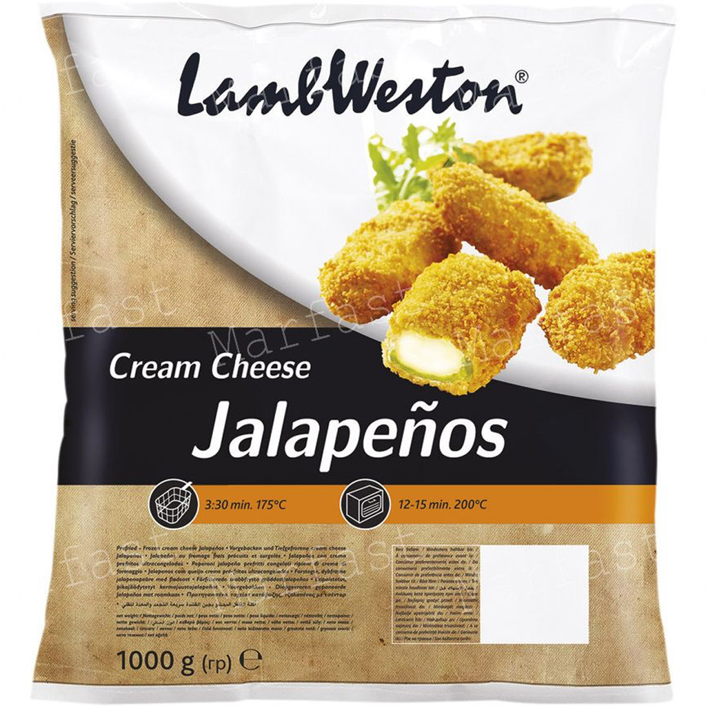 Lambweston Cream Cheese Jalapenos 1kg