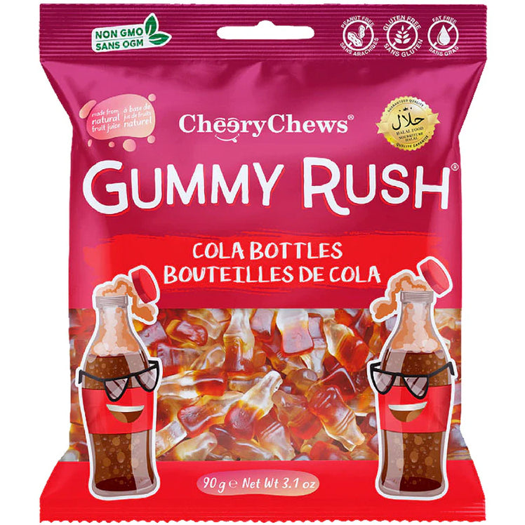Gummy Rush Cola Bottles 12x90gr