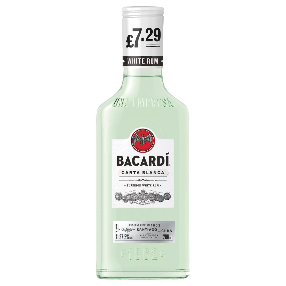 Bacardi Carta Blanca White Rum PM £7.29 20cl