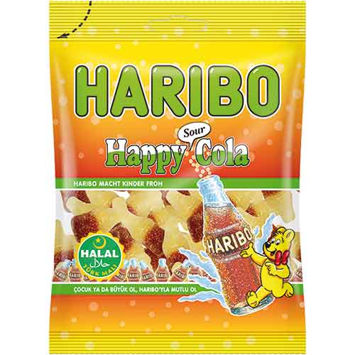 Haribo Happy Sour Cola Halal 100g