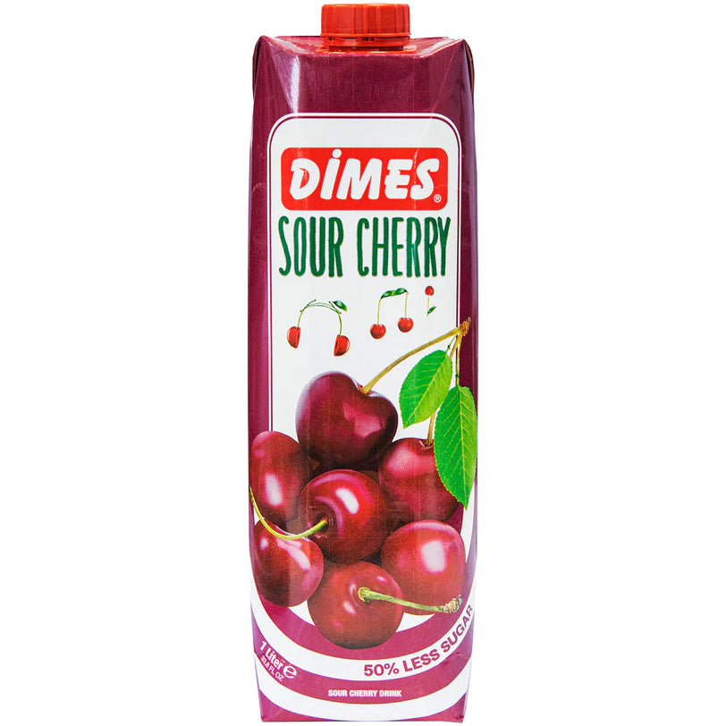 Dimes Sourcherry Drink Less Sugar Tetra Pack 1L