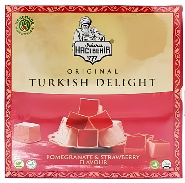 Hacibekir Turkish Delight Pomegranate & Strawberry 320g