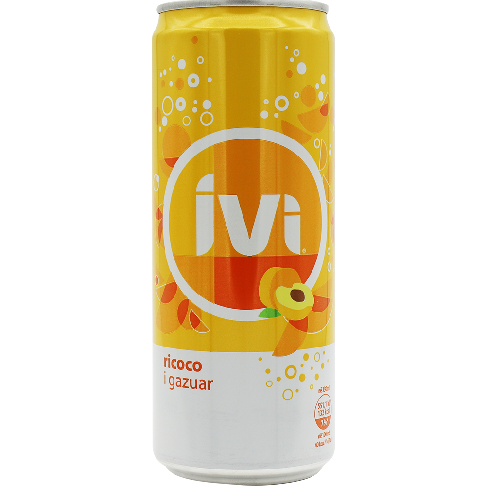 Ivi Fizzy Drink Peach (CAN) 330ml