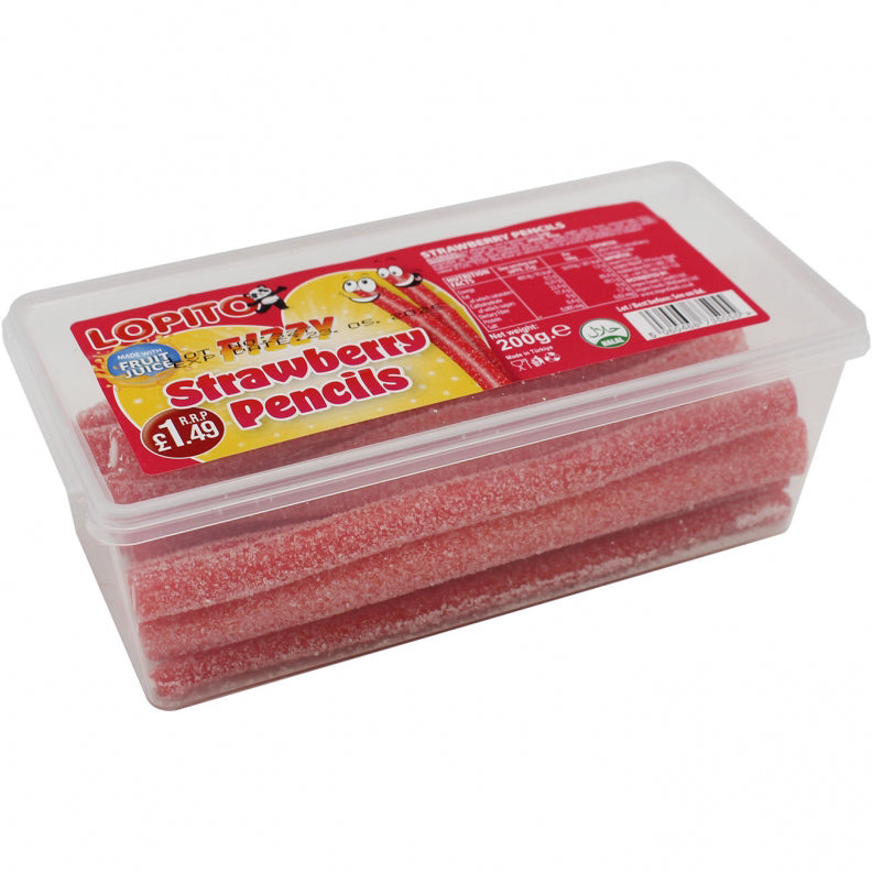 Lopito Fizzy Stwarberry Pencils Belt 200g