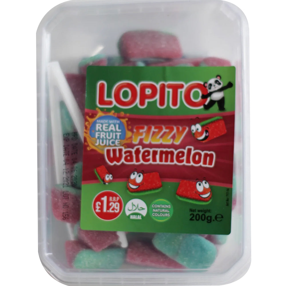 Lopito Fizzy Sour Watermelon Belt 200g