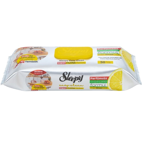 Sleepy Kitchen Wipes Lemon Oil 50pcs