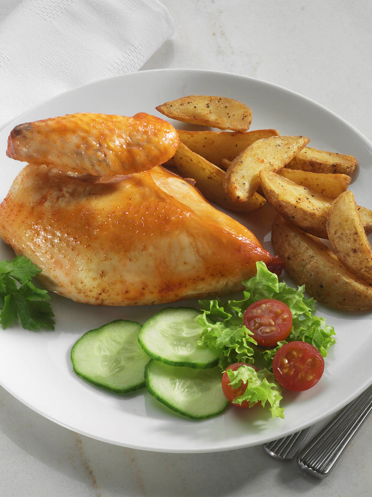 George Morris Cooked Chicken (Breasts) Halal 10-12 oz 8pcs