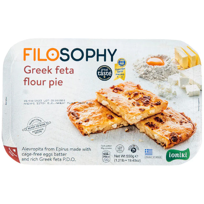 Ioniki Filo Greek Feta Flour Pie (00-22-33) 8x 550g
