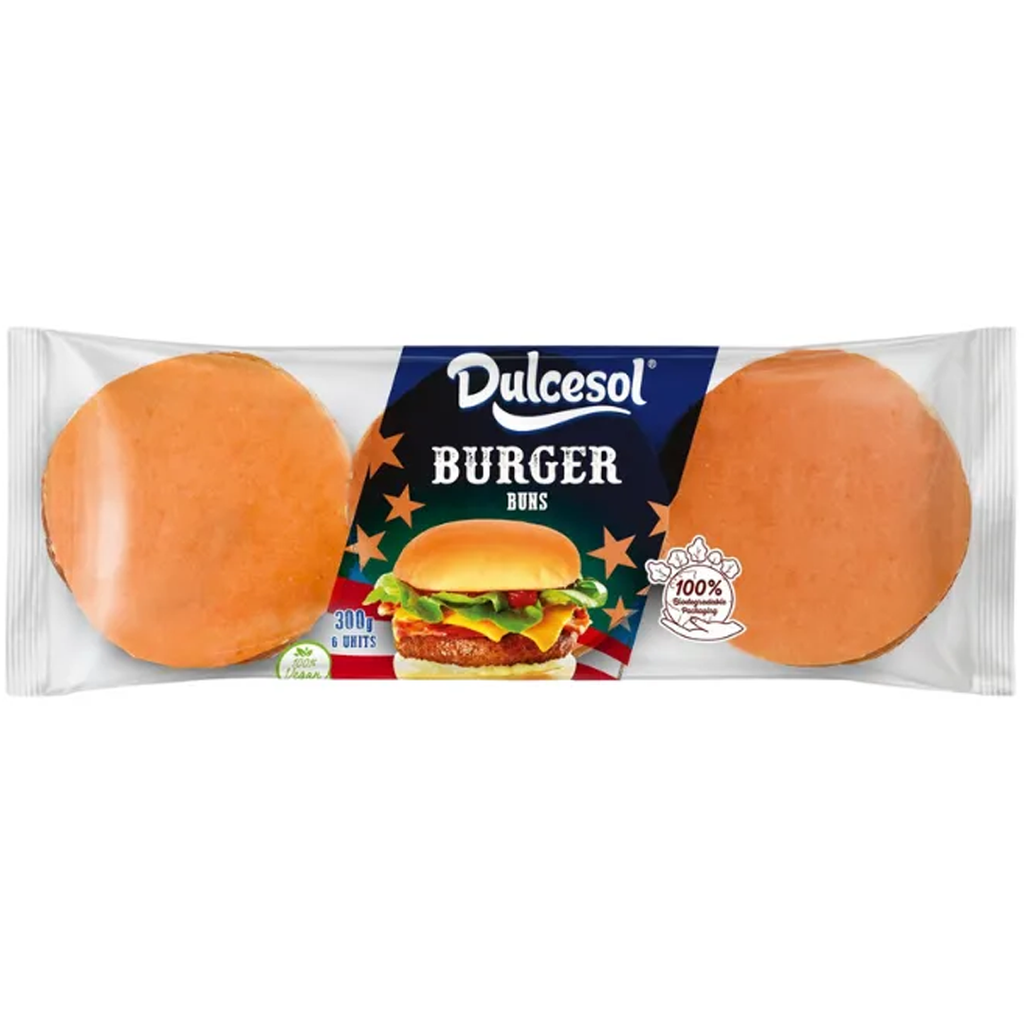 Dulcesol Plain Burger Buns 300g