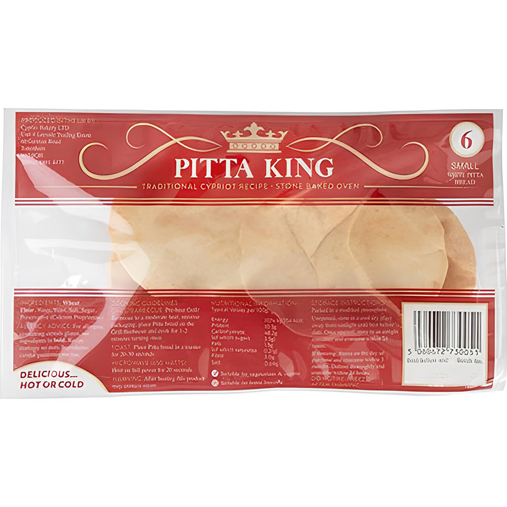 Cyprus Bakery [Pitta King] Small White Pitta Bread 6Pcs